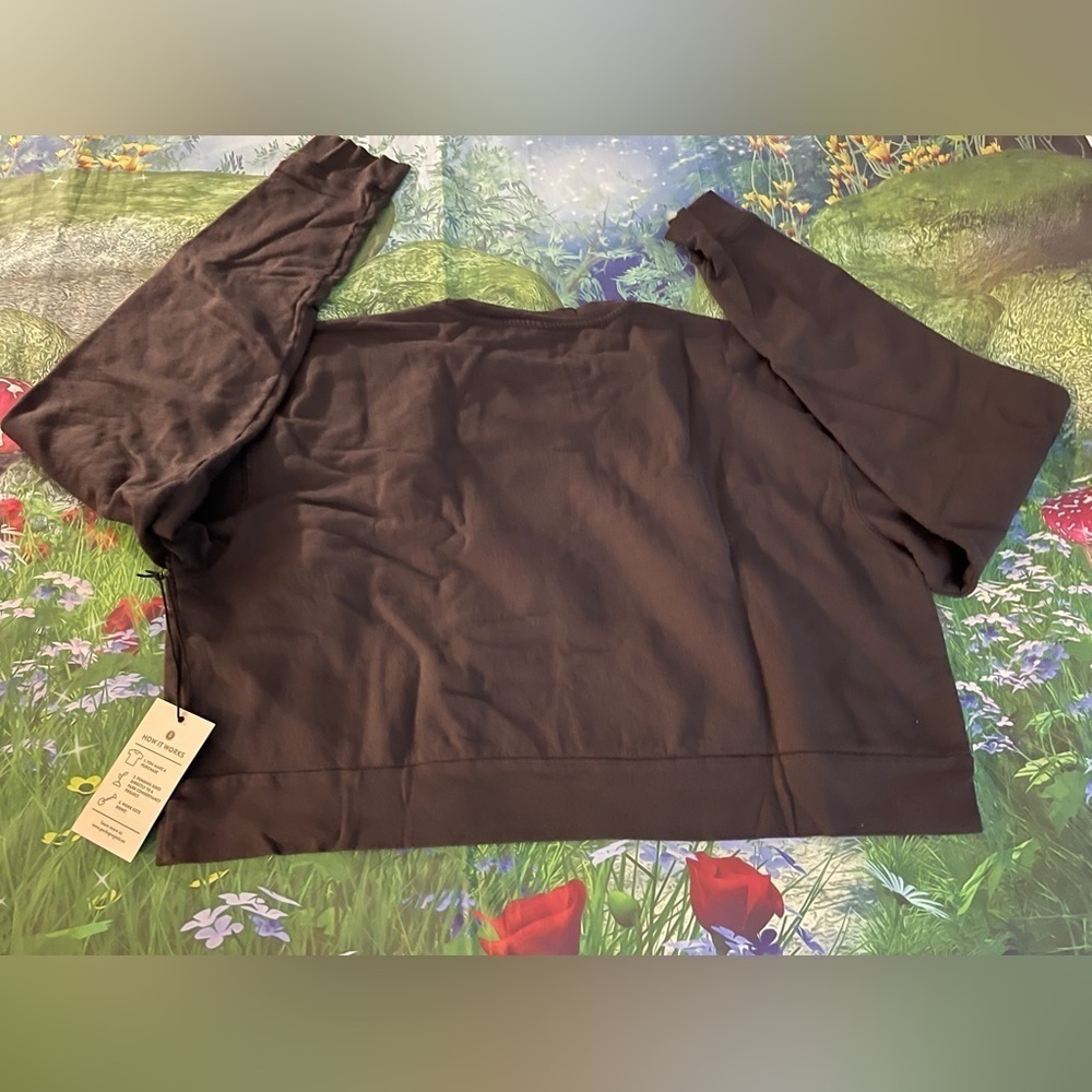 Parks Project Peace in The Parks Cropped Crew Neck, Dark Grey, 3XL, NWT - Picture 4 of 7